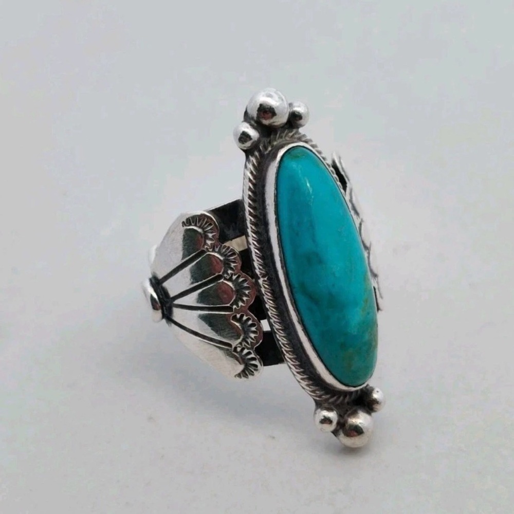 Navajo Silver and Turquoise Ring